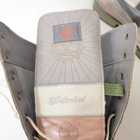 Timberland Patchwork Lace-Up Knee High Boots Size 10 - Picture 11 of 11